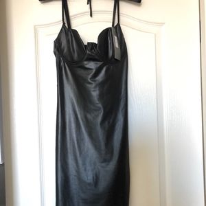Black bustier dress